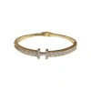 A new Korean zircon letter clasp bracelet, a fashionable, elegant and high-end wristband, is a popular light luxury accessory for women Item Picture